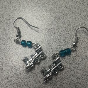 Train earrings